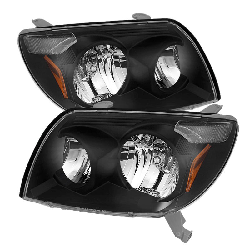 Xtune Toyota 4Runner 03-05 Crystal Headlights Black HD-JH-T4R03-AM-BK SPYDER