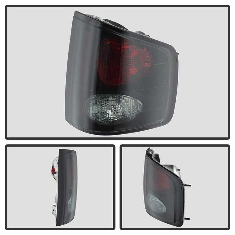 Spyder Chevy S10 94-04/Isuzu Hombre 96-00 Euro Tail Lights Blk Smke ALT-YD-CS1094-BSM SPYDER