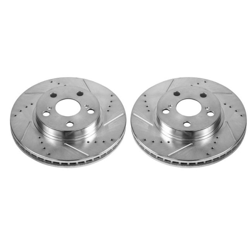 Power Stop 11-17 Lexus CT200h Front Evolution Drilled & Slotted Rotors - Pair PowerStop
