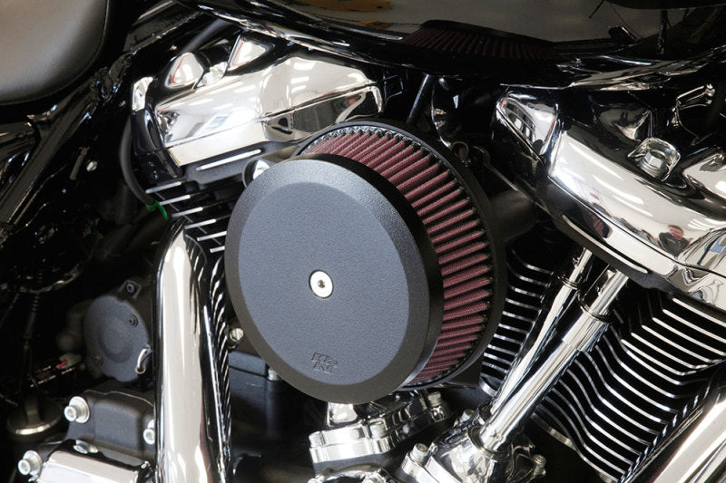 K&N 17-18 Harley Davidson Road Glide Hammer Black Street Metal Intake System K&N Engineering