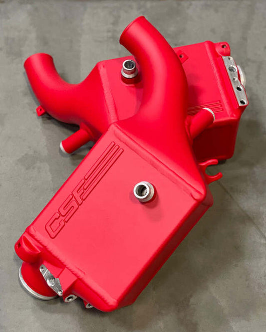 CSF 2025+ BMW G90 M5 / G99 M5 Touring Charge Air Cooler - Bengal Red Matte