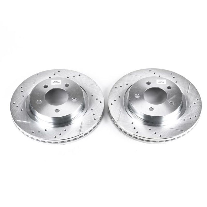 Power Stop 99-04 Chrysler 300M Front Evolution Drilled & Slotted Rotors - Pair PowerStop
