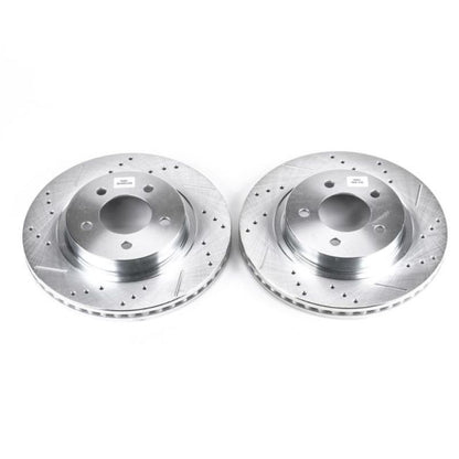 Power Stop 99-04 Chrysler 300M Front Evolution Drilled & Slotted Rotors - Pair PowerStop