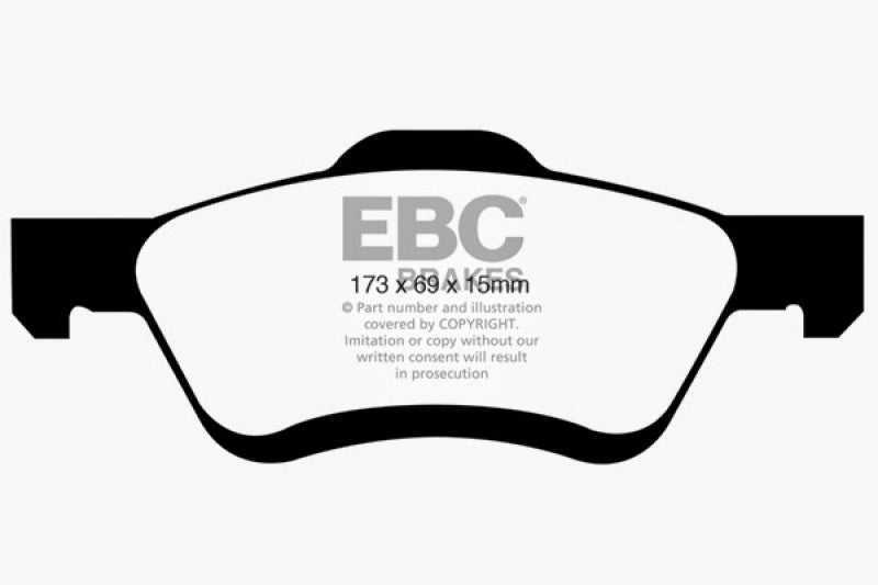 EBC YellowStuff Front Brake Pads - DP41709R