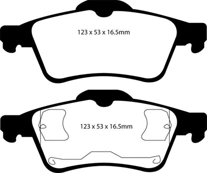 EBC YellowStuff Rear Brake Pads - DP41354R EBC