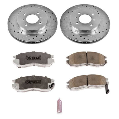 Power Stop 98-02 Mitsubishi Mirage Front Z26 Street Warrior Brake Kit PowerStop