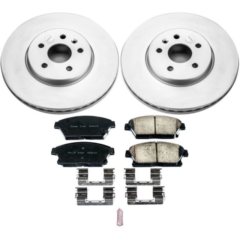 Power Stop 13-18 Buick Encore Front Z17 Evolution Geomet Coated Brake Kit PowerStop