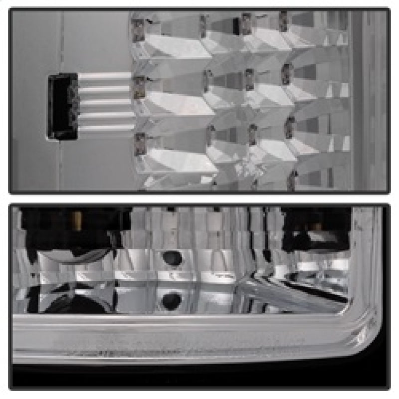 Spyder GMC Sierra 07-13 (Not fit 3500 Dually 4 Rear Wheels)LED Tail Lights Chrome ALT-YD-GS07-LED-C SPYDER