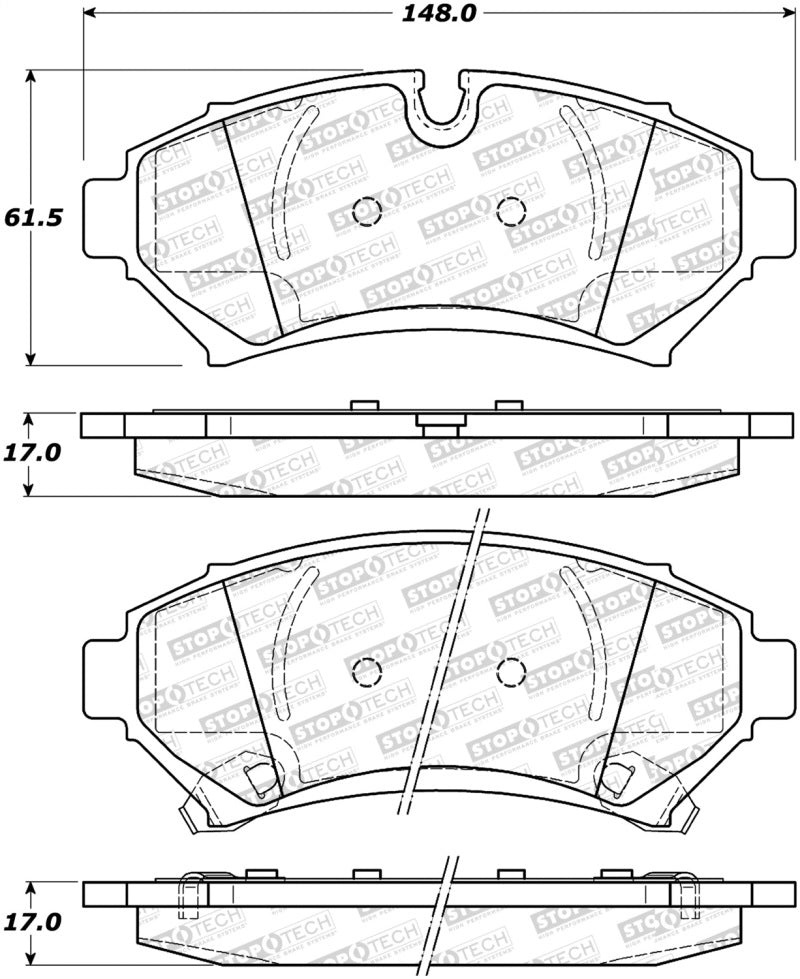 StopTech Street Disc Brake Pads - 305.07530 Stoptech