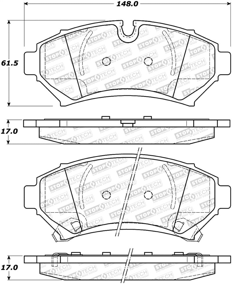 StopTech Street Disc Brake Pads - 305.07530