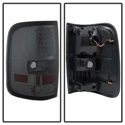 Xtune Ford F150 Styleside 04-08 (Not Fit Heritage & SVT) LED Tail Lights Smoke ALT-ON-FF15004-LED-SM SPYDER