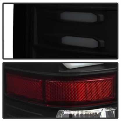 Spyder GMC Sierra 2016-2017 Light Bar LED Tail Lights - Black Smoke ALT-YD-GS16-LED-BSM SPYDER