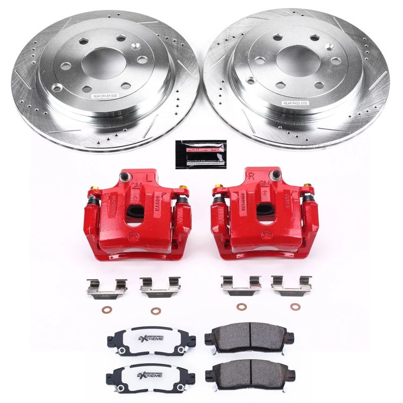 Power Stop 08-17 Buick Enclave Rear Z26 Street Warrior Brake Kit w/Calipers PowerStop