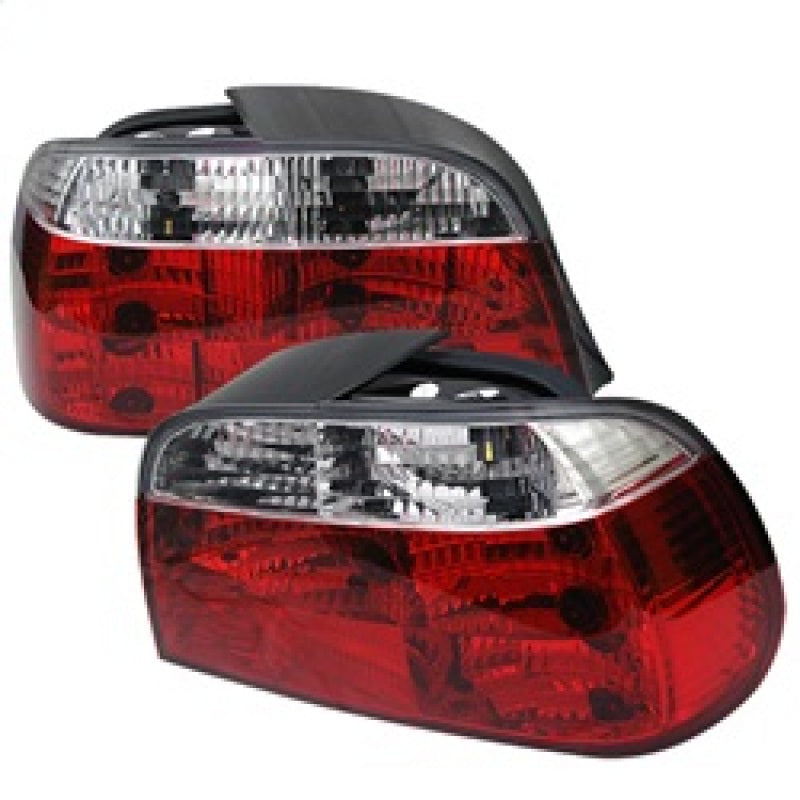 Spyder BMW E38 7-Series 95-01 Crystal Tail Lights Red Clear ALT-YD-BE3895-RC SPYDER