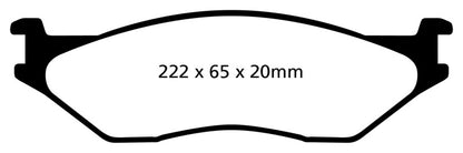EBC YellowStuff Front Brake Pads - DP41653R EBC