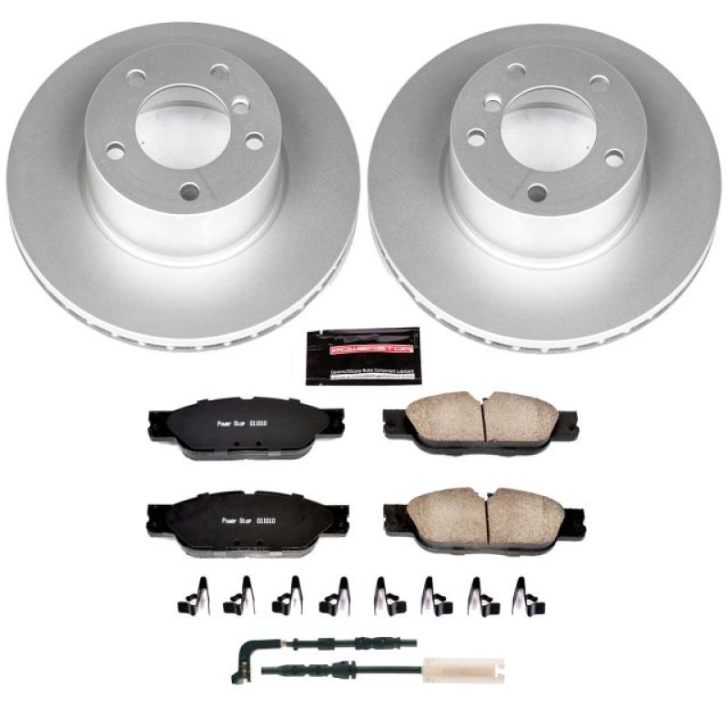 Power Stop 08-10 BMW 128i Front Z23 Evolution Sport Coated Brake Kit PowerStop