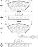 StopTech Premium Ceramic Brake Pads - 308.07681