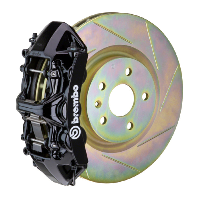 Brembo 10-15 Camaro V6 Front GT BBK 6 Piston Cast 355x32 1pc Rotor Slotted Type-1-Black Brembo