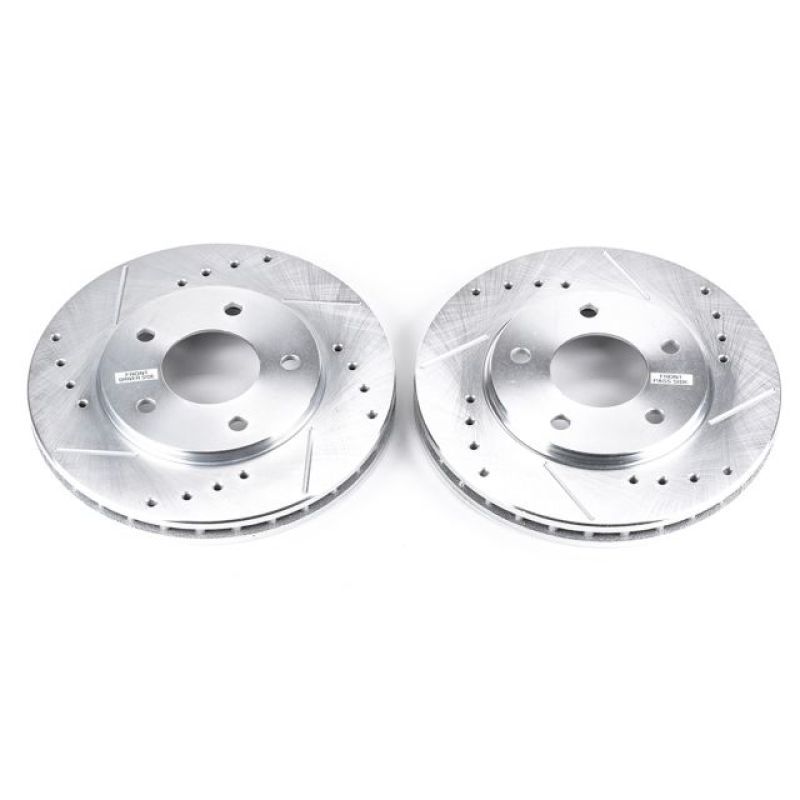 Power Stop 88-95 Buick Regal Front Drilled & Slotted Rotor - Pair PowerStop