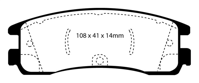 EBC RedStuff Rear Brake Pads - DP31122C