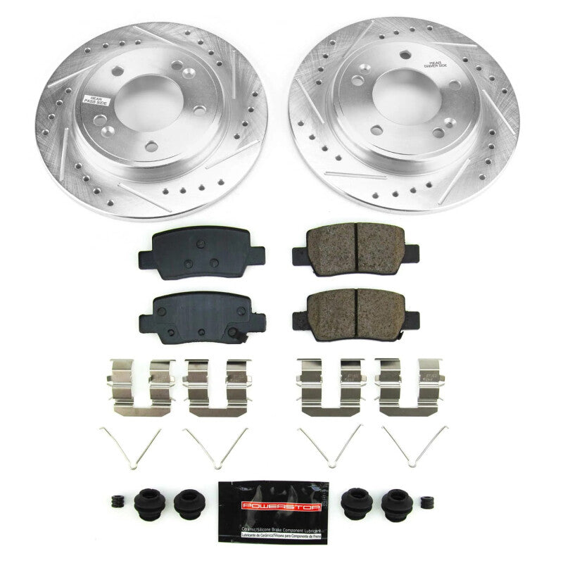 Power Stop 21-23 Hyundai Elantra Rear Z23 Evolution Brake Kit PowerStop