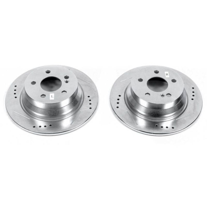 Power Stop 14-16 Mercedes-Benz E250 Rear Evolution Drilled & Slotted Rotors - Pair PowerStop
