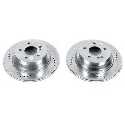 Power Stop 14-16 Mercedes-Benz E250 Rear Evolution Drilled & Slotted Rotors - Pair PowerStop