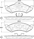 StopTech Premium Ceramic Brake Pads - 308.08200