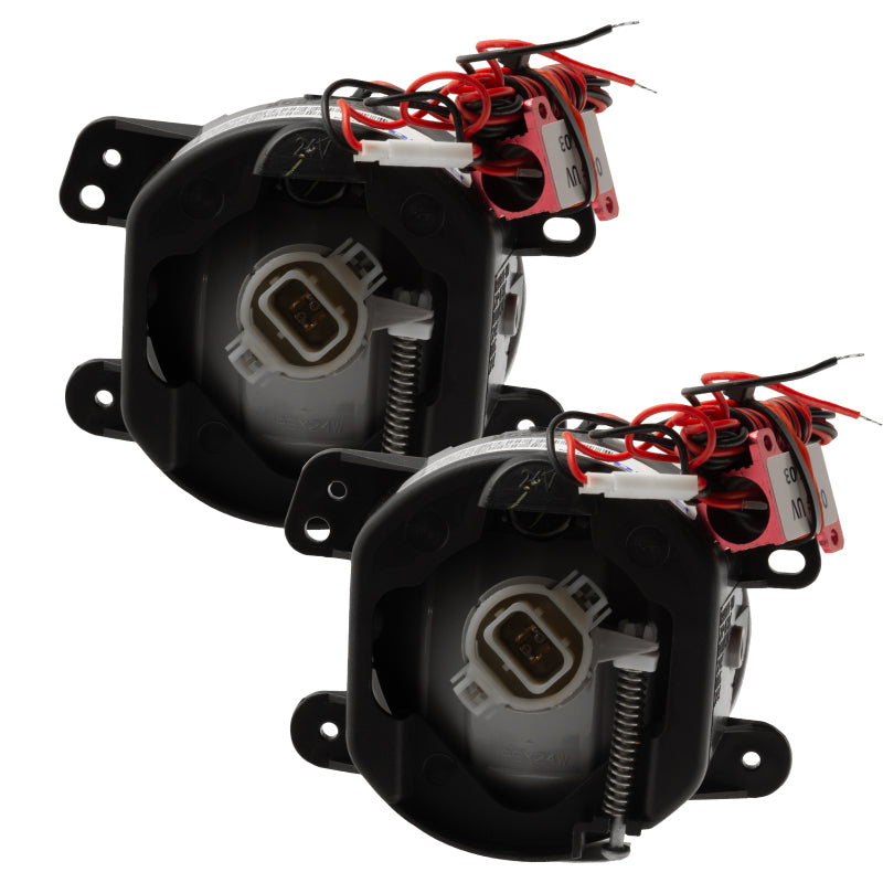 Oracle Lighting 10-15 Jeep Wrangler JK Pre-Assembled LED Halo Fog Lights -Red