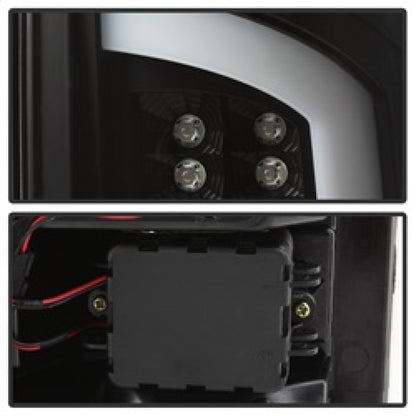 Spyder 07-09 Dodge Ram 2500/3500 V3 Light Bar LED Tail Lights - Black (ALT-YD-DRAM06V3-LBLED-BK) SPYDER