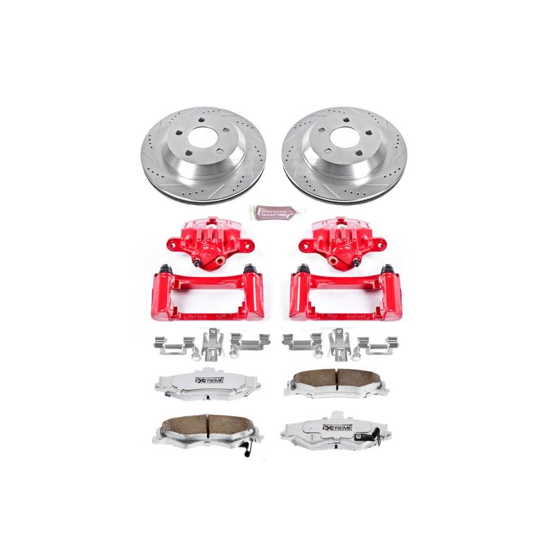 Power Stop 98-02 Chevrolet Camaro Rear Z26 Street Warrior Brake Kit w/Calipers PowerStop