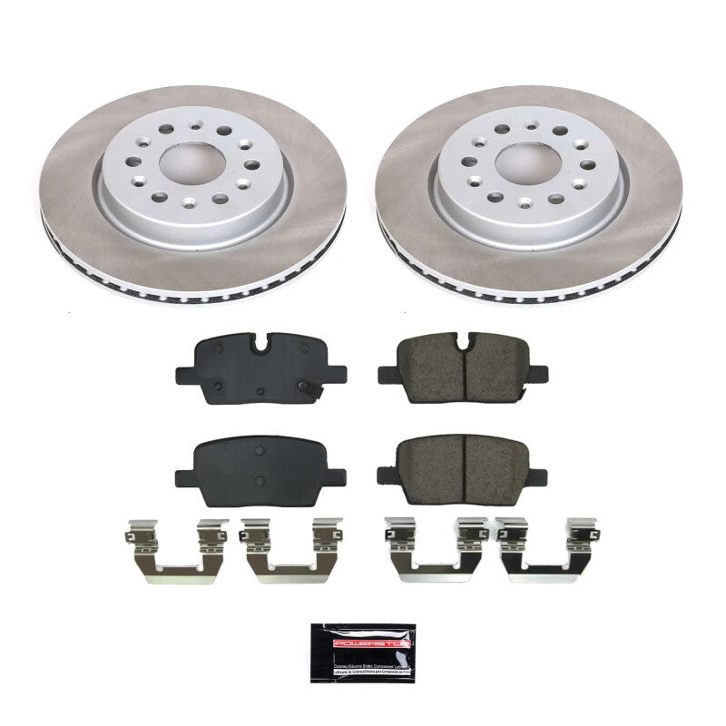 Power Stop 21-22 GMC Acadia Rear Semi-Coated Rotor Kit