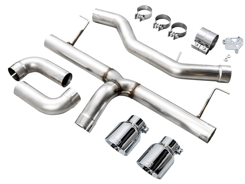 AWE 19-23 BMW 330i / 21-23 BMW 430i Base G2X Track Edition Axle Back Exhaust - Chrome Silver AWE Tuning