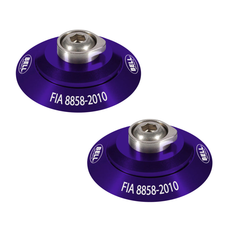 Bell HANS Clip Set - Purple FIA8858-2010 2100008