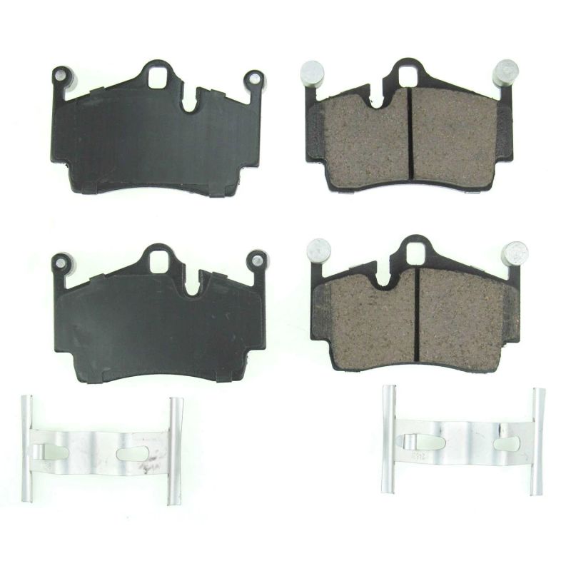 Power Stop 17-18 Porsche 718 Boxster Rear Z17 Evolution Ceramic Brake Pads w/Hardware PowerStop