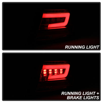 Spyder 08-11 Subaru Impreza WRX 4DR LED Tail Lights - Red Clear ALT-YD-SI084D-LED-RC SPYDER