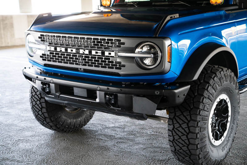 DV8 Offroad 21-22 Ford Bronco Factory Front Bumper License Relocation Bracket - Side DV8 Offroad