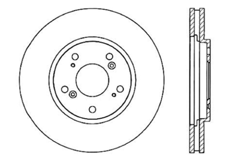 StopTech Drilled Sport Brake Rotor Stoptech
