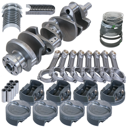 Eagle Ford 351W 4.000in Crank 6.250in I-Beam Rods -26cc Inv Dome 4.030in Pistons Rotating Assembly