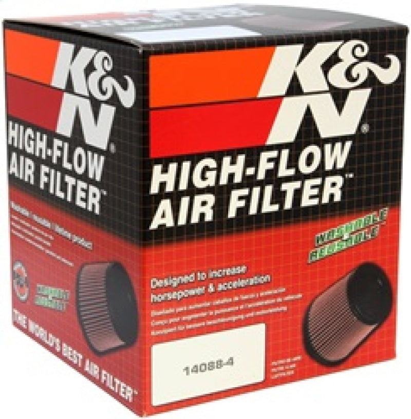 K&N Universal Rubber Filter-Round Tapered 2.5in Flange ID x 6in Base OD x 5in Top OD x 5in Height K&N Engineering