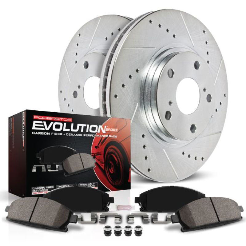 Power Stop 03-05 Mercedes-Benz C240 Front & Rear Z23 Evolution Sport Brake Kit