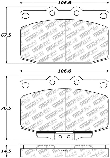 StopTech Street Disc Brake Pads - 305.03310 Stoptech