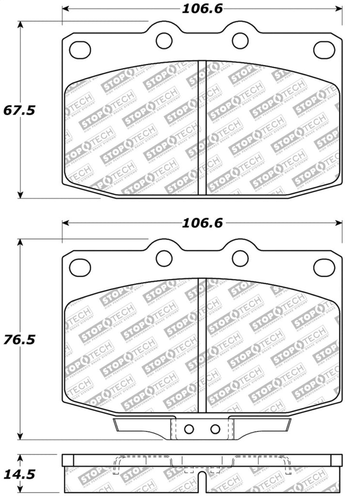 StopTech Street Disc Brake Pads - 305.03310