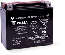 Load image into Gallery viewer, Yuasa YTX20L-BS Maintenance Free AGM 12 Volt Battery (Bottle Supplied)