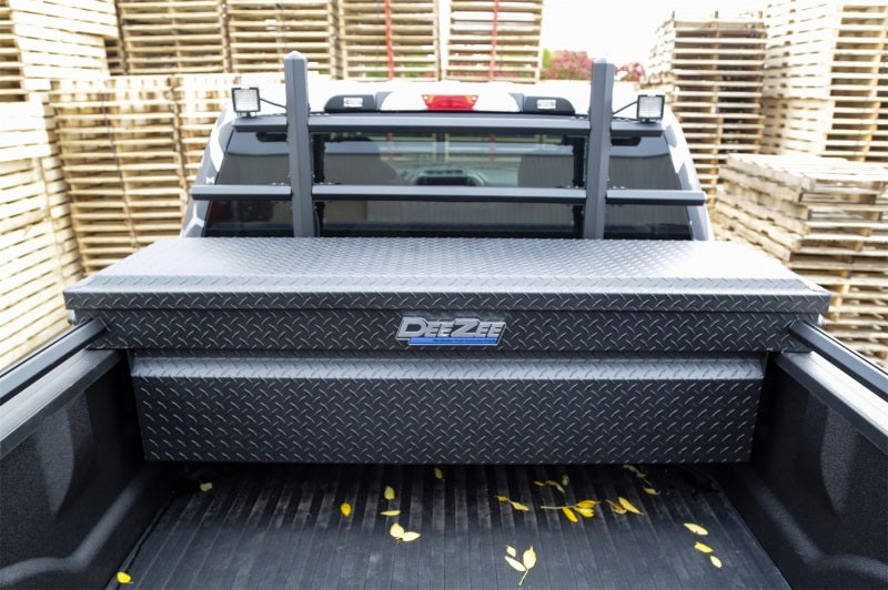 Deezee 17-23 Ford SuperDuty Cargo Management Cab Rack - Txt Blk