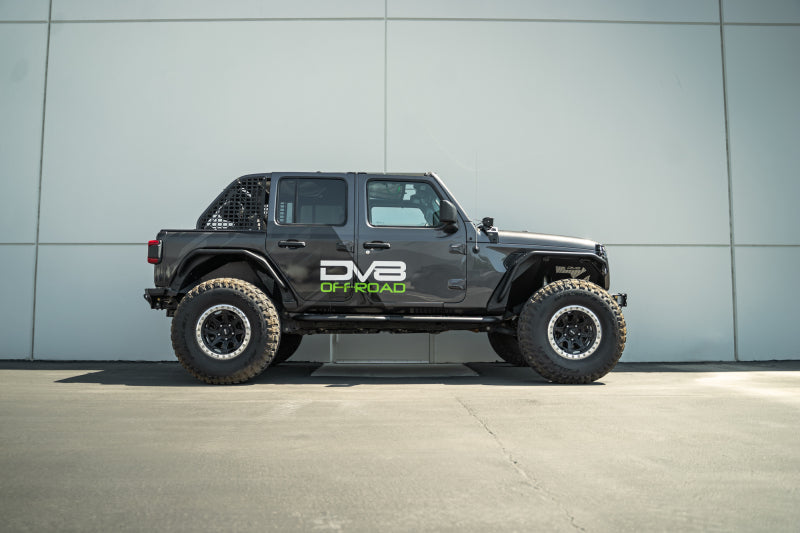 DV8 Offroad 18-23 Jeep Wrangler JL 4 Door Body/Pinch Weld Mounted Step SRJL-08