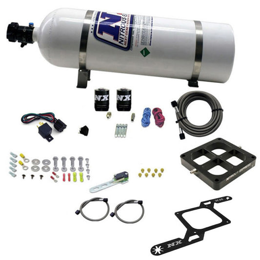 Nitrous Express Dry, Dual Stage Billet Crossbar Plate System 100-1000 HP (4500 Flange) - 66247-15