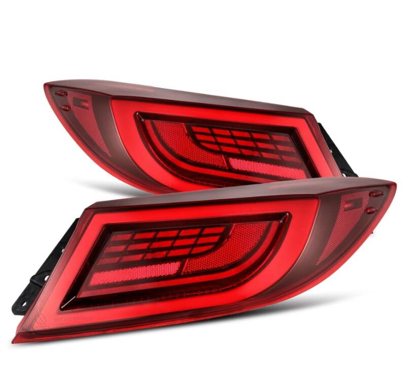 AlphaRex 675030 22-24 Toyota GR86 LUXX LED Taillights Vivid Red