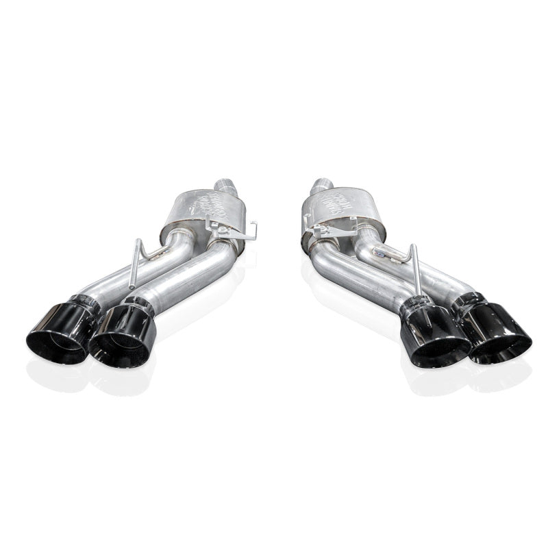 Stainless Works 22-25 Cadillac CT5-V Blackwing Axleback Exhaust - Black Chrome Tips