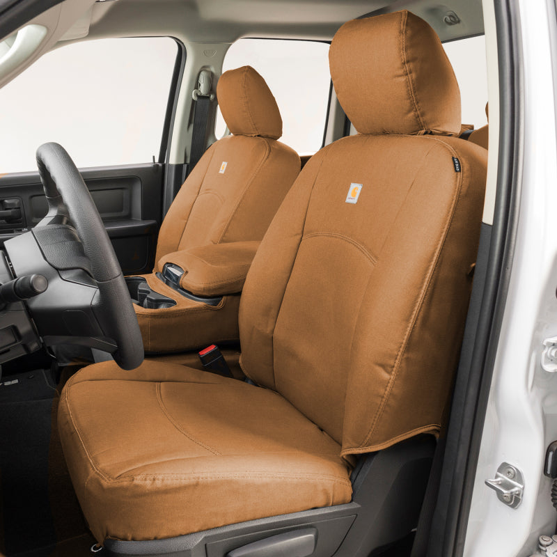 Covercraft 15-24 Ford Edge Carhartt PrecisionFit Custom Front Row Seat Covers - Brown